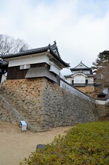 二の丸から望む備中松山城 天守閣・五の平櫓