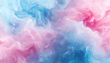 Dreamy Watercolor Texture Background with Soft Pastel Pink and Blue Swirls, Hand-Painted Artistic Pattern, Ultra-HD, Seamless Design for Print and Digital Use