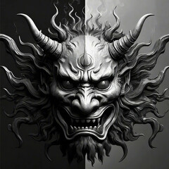 Japanese Demon Oni Mask