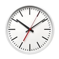 Modern White Wall Clock with Minimalist Design