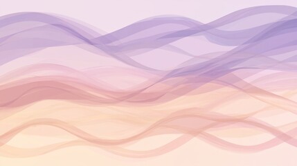 Obraz premium Abstract illustration of gentle layered waves and gradients of color