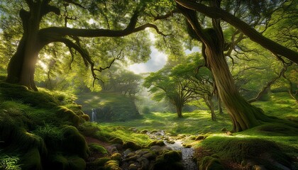 lush trees create a deep view in a scenic landscape showcasing nature s beauty this deep view featuring trees invites exploration and appreciation of vibrant greenery and enchanting surroundings