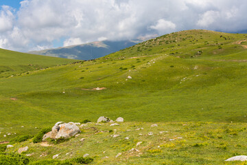 Fototapeta premium Tianshan Mountains in Kyrgyzstan