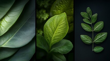 green leaves background