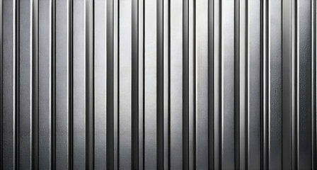 Obraz premium Close-up of a metallic surface featuring vertical stripes and a sleek, industrial finish.