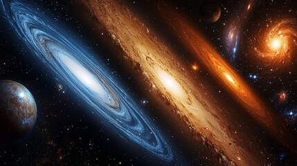 space galaxy with stars