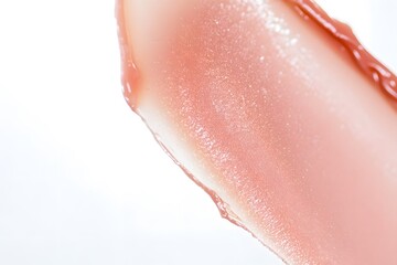 Fototapeta premium Satin Lipstick Tube on White Background