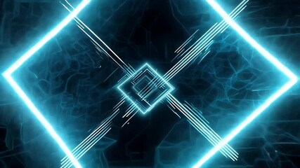 dark edgy technological animation featuring video of neon circuit board patterns weaving black abstract grunge background ultra HD motion - Powered by Adobe