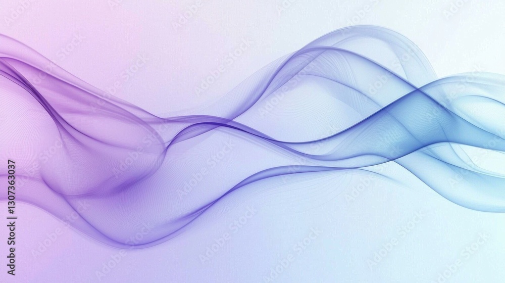Poster abstract flowing waves of color creating an elegant and smooth design