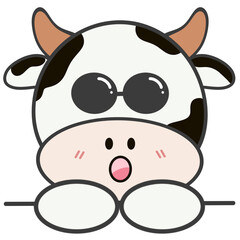 funny cow cartoon.