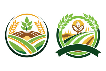 Vector Logo Design for Agricultural Businesses Offering Customization and Versatility