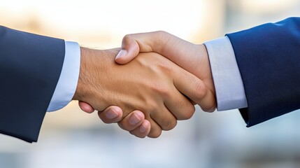 Professional Handshake In Modern Office Setting