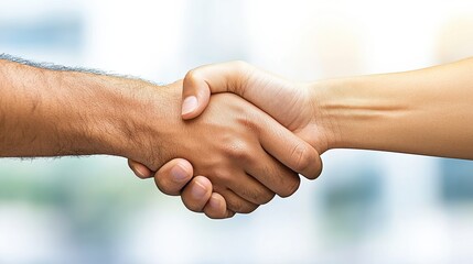 Warm Handshake Symbolizing Connection And Trust