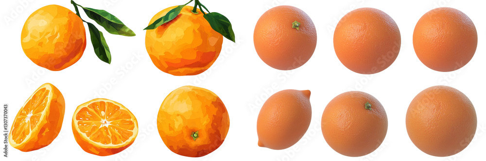 Poster The image features the color orange standing alone on a white background, complete with a clipping path and a fully sharp image thanks to full depth of field