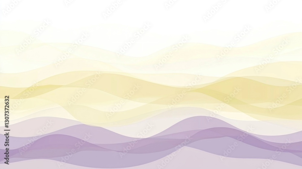 Poster abstract image features layered waves of colors and tints