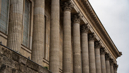 Historic building with classical columns and ornate architecture