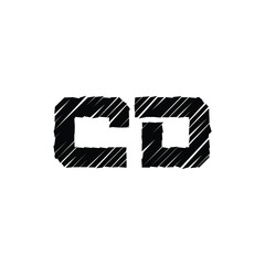 CD monogram logo design letter text name symbol monochrome logotype alphabet character simple logo