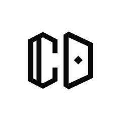 CD monogram logo design letter text name symbol monochrome logotype alphabet character simple logo