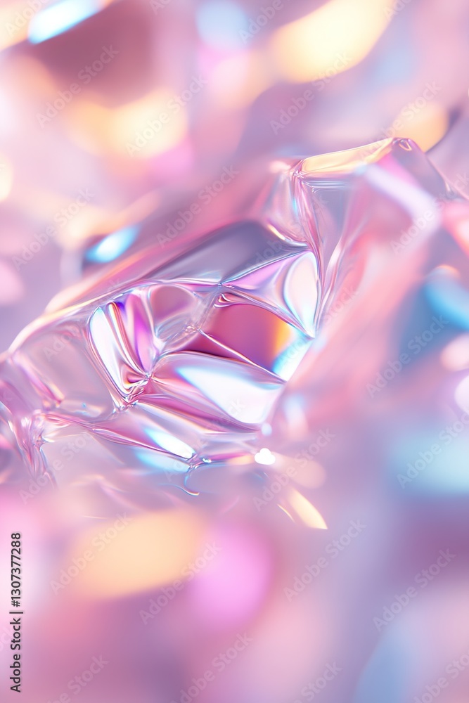 Aufkleber a vibrant surreal futuristic background showcases soft-focus ambient reflections and glowing neural 