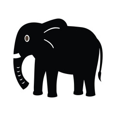 elephant cartoon isolated on white background