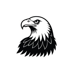 Flying Eagle Silhouette Vector Design