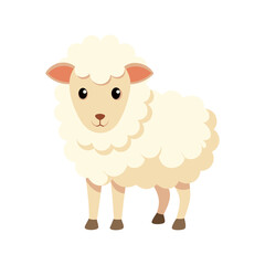 sheep and lamb isolated on a transparent background