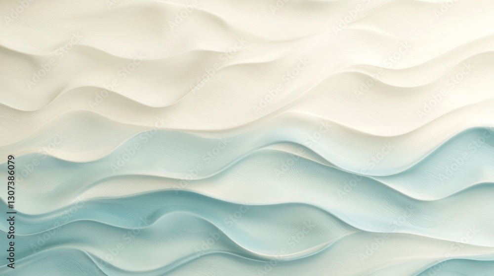 Poster abstract background depicts layers of textured waves in varying color