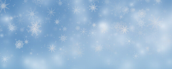 Winter background with falling snowflakes isolated on transparent background, vector png. Snowfall, blizzard, snow storm, snow hurricane. Snowflakes.	
