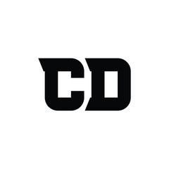 CD monogram logo design letter text name symbol monochrome logotype alphabet character simple logo