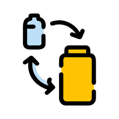 Refillable Icon Vector Illustration
