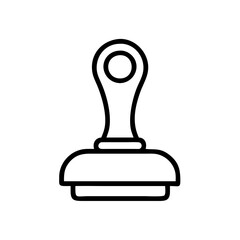 Rubber Stamp Icon Vector Illustration