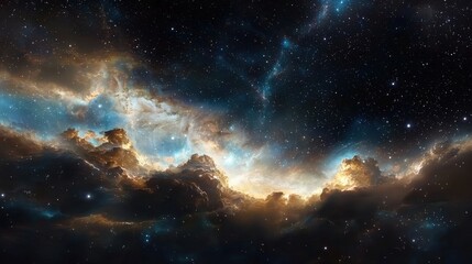 Fototapeta premium Cosmic Nebula Sky View (1)