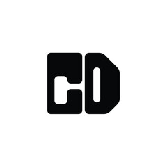 CD monogram logo design letter text name symbol monochrome logotype alphabet character simple logo