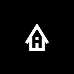 Icon: House with Letter A

