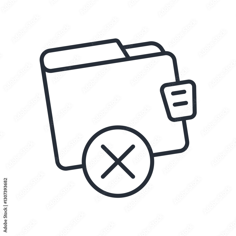 Poster delete and wallet icon. vector.editable stroke.linear style sign for use web design,logo.symbol illu