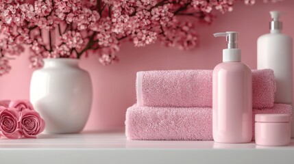 Luxurious Pink Spa Essentials for Your Home