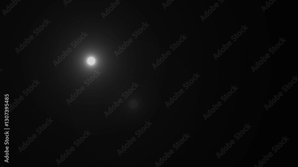 Aufkleber dynamic light rays loop center flickering glow colorful star optical flare light animation. optical 