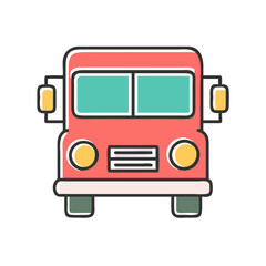 school bus Icon Vector Illustration