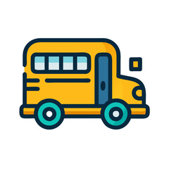 school bus Icon Vector Illustration