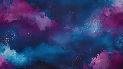 Fototapeta premium Abstract cosmic watercolor galaxy backdrop for design