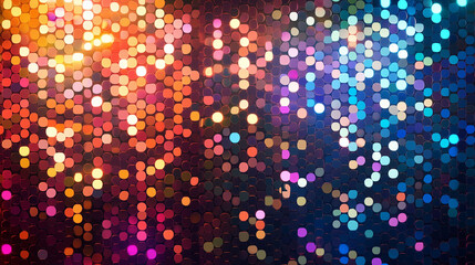 Colorful background with many different colored pieces of glitter