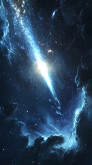 A beautiful Milky Way scene in the night sky