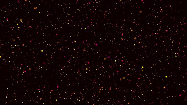 Star brush background animation. white stardust particles snow brush with black background animation footage simple 4k video.
