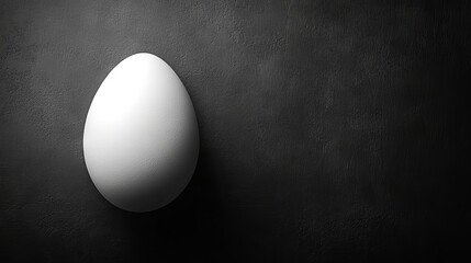 A white ball against a dark backdrop, illuminated by studio lights, rendered in 3D, serving as a design element