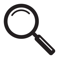 Magnifying glass icon, magnifier icon. Loupe icon. 