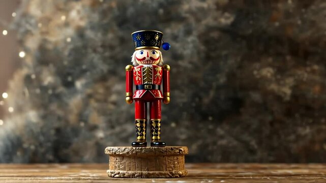 Classic Nutcracker doll in red uniform