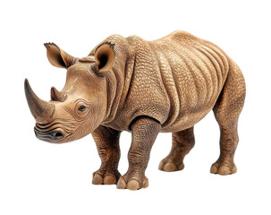 Fototapeta premium Realistic toy rhinoceros figurine