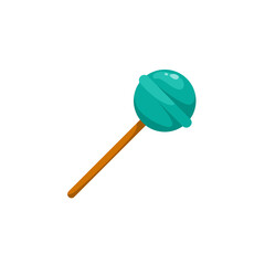 colorful lollipop on white background