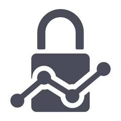 Analytics and Security Icon – Data Protection and Insights