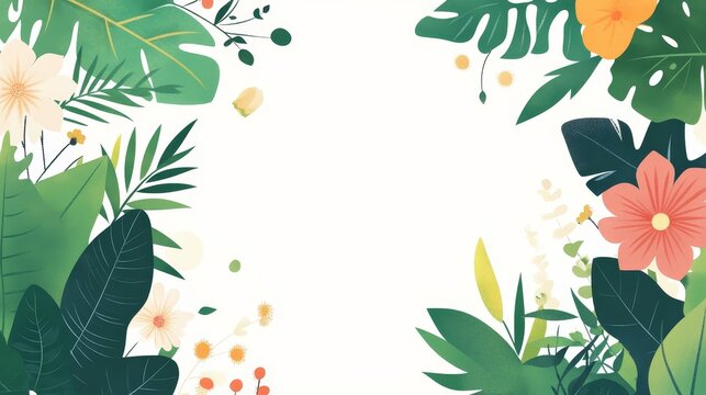 Spring-inspired flat lay arrangement of fresh flowers nature decorative image vibrant environment aesthetic viewpoint